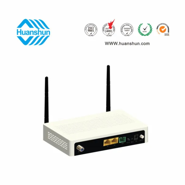 HSOS111762GNW FTTH 終端（XPON ONU WIFI，WDM CATV）（GE+FE+2*2WIFI+WDM+CATV NE)